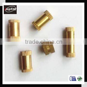 straight knurling brass nut