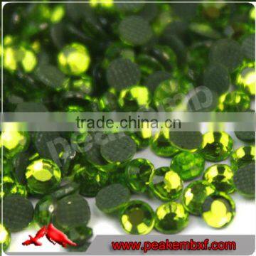 Hotfix Loose Lime Green Rhinestones Iron On Applique