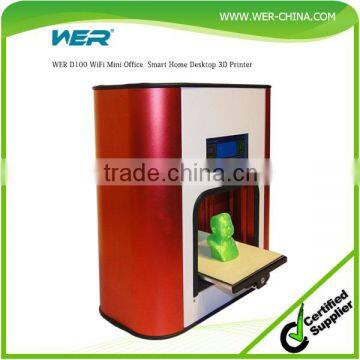 WER D100 4.5 Colorful Capacitive Touch Screen Pre-assembled WiFi Mini Office Home Desktop 3D Printer