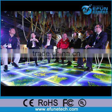 2017 new design innovation products decorative led light up liquid stage show floor