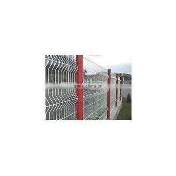 welded fence panel with curve