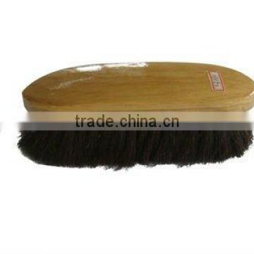 vernished wooden horse hair brush