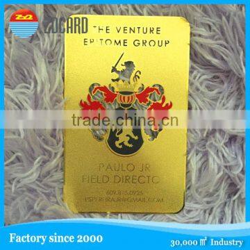 Silk/offset /CMYK printing business metal card with good quality