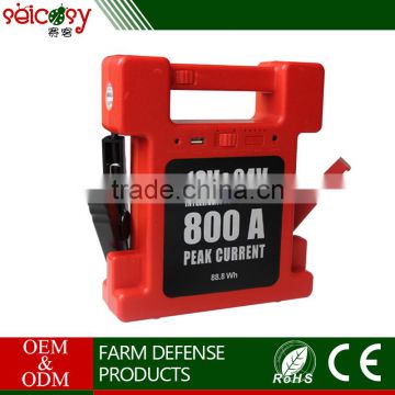 Model number SK-F3A emergency tool car jump starter with 14V / 1A AC adapter