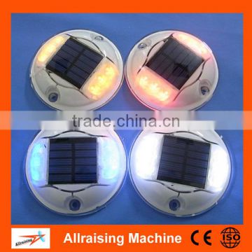 2*3 LED Solar Powered Plastic Road Studs 123mm dia. 25mm high