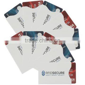 New products with new package of an envolope for 2pcs passport cover +12pcs RFID credit card blocking sleeves