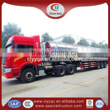 3 alxes 40000 liters semi trailer truck stainless steel tanker trailer sale