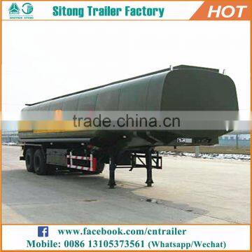 High quality 3 axles 45000 liters oil tanker semi trailer mobile fuel trailers for sale