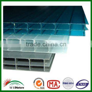 Huaxia Nature 4 to16mm UV Protected and High light Transmission PC hollow sheet.