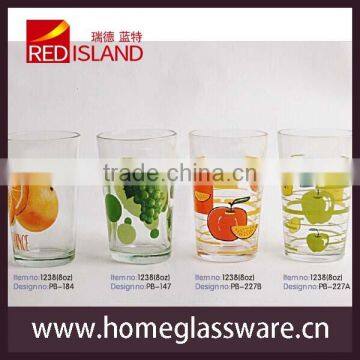 2014 new design hot sale temperature color change glass cup, cold color change glass tumbler, color changing glass cup