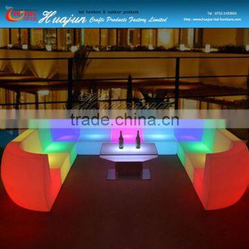 Cheap Living Room Sets Colorful u Shaped Sectional Sofa With RGB Light photo-4