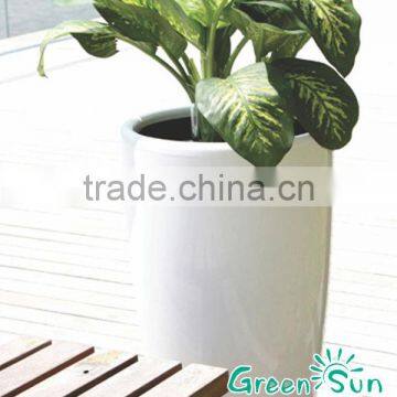 glazed garden pots,flower pots with waterlevel,beautiful flowerpot