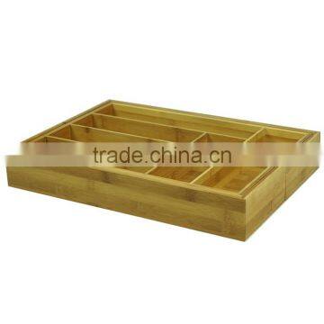 Store More Bamboo Multi Compartment Bamboo Organizer Tray photo-3