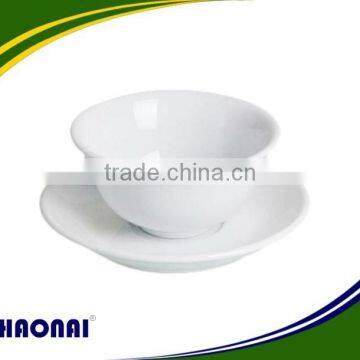 Hot selling ceramic bowl with saucer different sizes optional