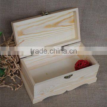 Natural Antique Pine Wood Jewelry Storage Box photo-2