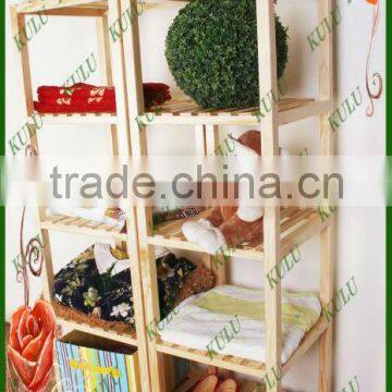 ECO friendly factory price painting wooden storage rack for sale