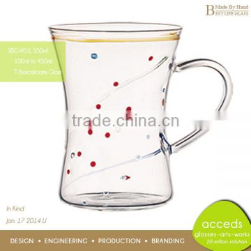 Borosilicate 3.3 Handmade Glass Beer Mugs With Handles