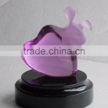 Custom Clear Resin Heart Shape Angel Figurine Small Wedding Guest Gift photo-2