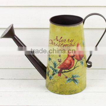 new design christmas decoration paper decal promotional watering can wholesale