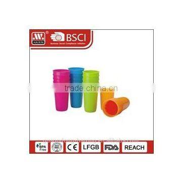 popular plastic cup set 0.33L 6pcs/set