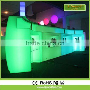 Hot sale modern remote control color changing illuminated LED bar furniture