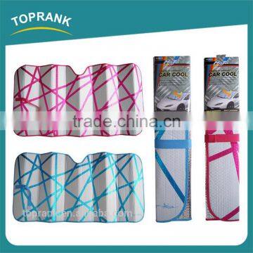 TOPRANK ALUMINIUM CAR SUNSHADE, FRONT WINDSHIELD PRINTING SUNSHADE, BUBBLE CARCOOL