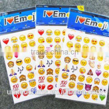 Cute Lovely 48 Die Cut Emoji Smile Face Vinyl Sticker for Phone Laptop Decor