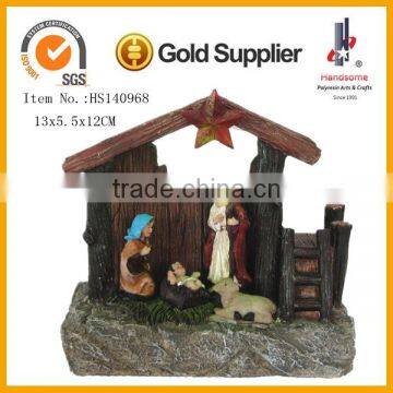 10" Christmas Nativity Set House Ornaments for 2015 photo-5