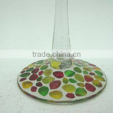 Personalized Lamp Shape Multi-colored Mosaic Unique Handmade Cheap Wholesale Glass Vase photo-4