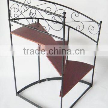 New Design 3 Steps Metal Winding Staircase Wrought Iron Plant Stands