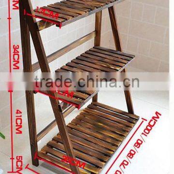 Classcail Bake Color Wooden Flower Stand photo-2