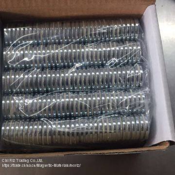 MORIZ, Сплетённый неодим-железо-бор  N40, магнит NdFeB, диски диаметром 19,05 мм, высотой 2,38 мм, никелированная обкладка photo-2