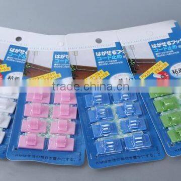 electric wire cable clips/holder with Strong double-sided adhesive sponge