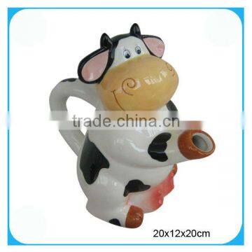 Unique kitchenware cow teapot ceramic