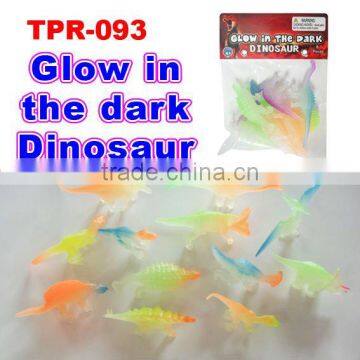 Glow-in-dark dinosaur toys ,plastic toys , TPR toys