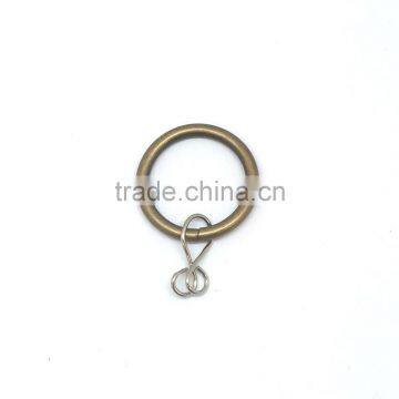 Steel Ring Loose Eyelet For Curtain Rod Inside Diameter 35mm Antique Brass Colour photo-2