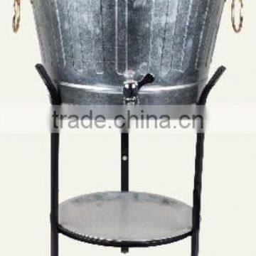 HOT-SALE big standing metal galvanized ice bucket