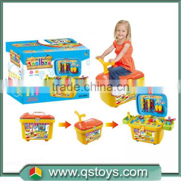 plastic toy mechanic tool box set with ABS material