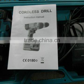 New 2014 Manufacturer China Wholesale Supplier 18V Li-ion Dewalt Cordless Drill of Power Tool Sets Tool Box photo-6