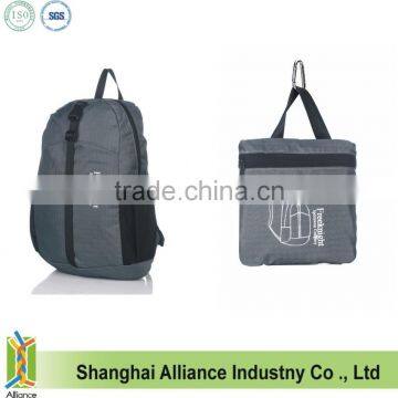 210D polyester/ nylon Outdoor travelling foldable backpack(CF-207)