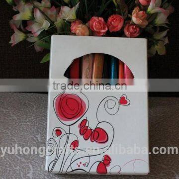 High Quality Spanish Wood Fabric Fan photo-5