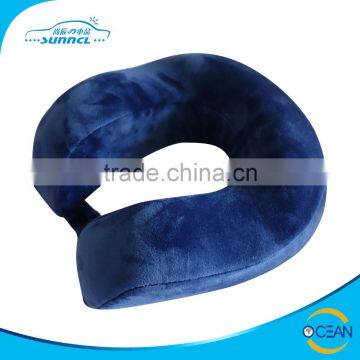 Very Comfortable Somatology Design Car Travel Neck Pillow Memory Foam with Velvet Fibric Case