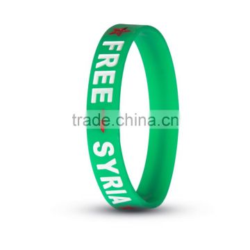 Syria Products/ Bracelet/ Flag map Wristband/Syria Flag silicone bracelet/Free Syria Products