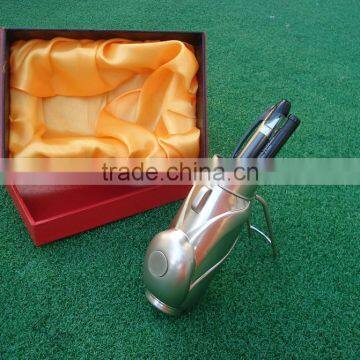 High End Wholesale Gofl Gift Metal Material Golf Bag Brush Pot photo-4