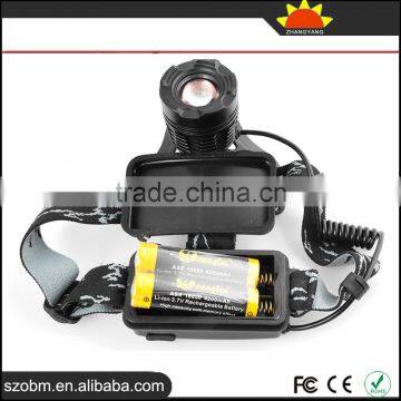 New Arrival K12 XM-L T6 LED 2000 Lumen Headlamp ,18650 Battery Zoomable Headlamp With Chargers photo-5