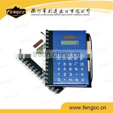 School PU Notebook Calculator With Pen,notebook Calculator photo-2