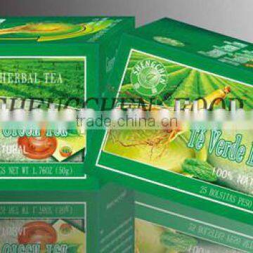 Famous Ginseng Slimming Tea 2g *20 Bags /box Green Tea With Ginseng Slimming Tea Bags OEM to USA England Canada Australia photo-6
