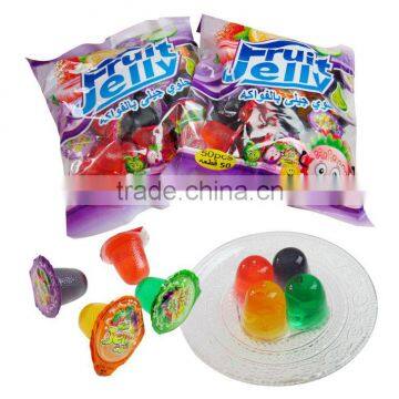 mini fruit jelly cup