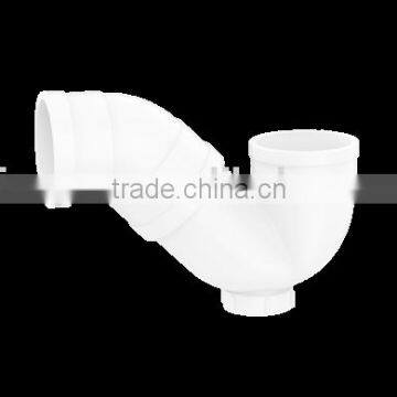 Factory price Manufacturer good quality PVC Fitting UPVC Rubber Joint plastic fitting for drainage GB elbow P-TRAP With Port