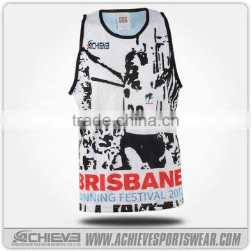 Sportswear manufacture wholesale professional custom design sublimate singlets